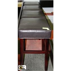 4 LEATHERETTE STOOLS 23"H