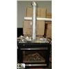 Image 1 : 2 SIDED GAS FIREPLACE WITH 2-5' B-PIPE WITH
