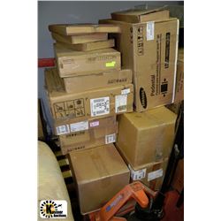PALLET OF VARIOUS HOME APPLIANCE  ACCESSORIES