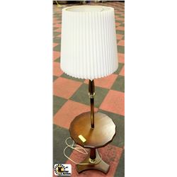 VINTAGE FLOOR LAMP WITH BUILT IN TABLE
