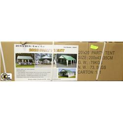 20'X20' PAGODA PARTY TENT C/W SIDE WALLS,WINDOWS