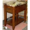 Image 1 : FAUX MARBLE END TABLE