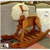 Image 1 : LARGE WOODEN ROCKING HORSE