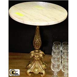 ESTATE STONE TOP END TABLE