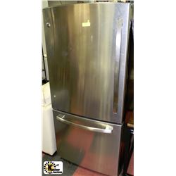 GE STAINLESS STEEL SINGLE DOOR FRIDGE 20 CUBE