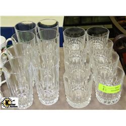 SET OF 16 ESTATE CRYSTAL GLASSES
