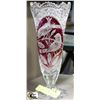 Image 1 : CRANBERRY VASE (SLIGHT DAMAGE TO BASE)