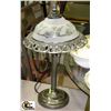 Image 1 : METAL AND GLASS TABLE LAMP