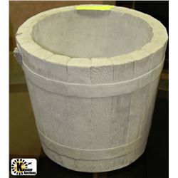 CONCRETE BUCKET PLANTER 9"X11"