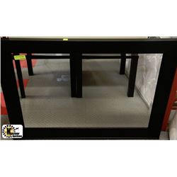 BLACK FRAMED MIRROR