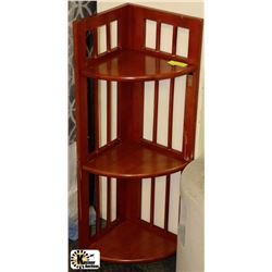 WOOD CORNER SHELF