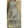 Image 1 : CONCRETE GRIZZLEY BEAR AND CUB 19"X10" 40LBS