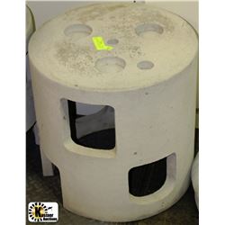 CONCRETE END TABLE 17"HX18" WIDE