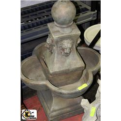 RESIN LION HEAD FOUNTAIN 24"X34"