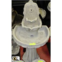 CONCRETE WALL FOUNTAIN 18"X36"H