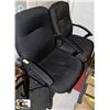 Image 1 : TWO GREY AND BLACK HYDRAULIC LIFT OFFICE CHAIRS
