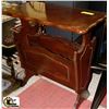 Image 1 : VINTAGE WOOD MAGAZINE RACK END TABLE