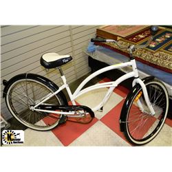 WHITE & BLACK ROSS CRUISER W/REMOVABLE
