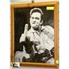 Image 1 : FRAMED JOHNNY CASH PICTURE
