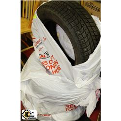 LOT OF 4-15" SNOW TIRES MICHELIN P195/65/R15