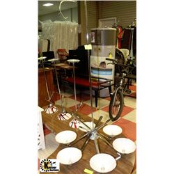 4PC MATCHING CHANDELIER & PENDANT SET