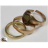 Image 1 : LOT OF 3 VINTAGE RINGS INCL 18K,10K AND 4K