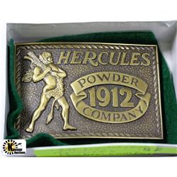 1980 LTD ED HERCULES POWDER COMPANY BELT BUCKLE