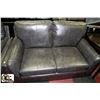 Image 2 : NEW CHARCOAL LEATHERETTE SOFA AND LOVESEAT