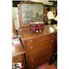 Image 2 : 2-PIECE HIGHBOY & LOWBOY DRESSERS WITH MIRROR