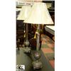 Image 1 : PAIR OF STICK BUFFET LAMPS WITH SHADES