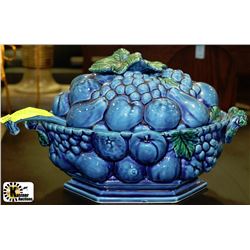 VINTAGE SOUP TUREEN AND LADEL
