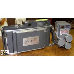 POLAROID AND HOLIDAY METER MATIC VINTAGE CAMERA