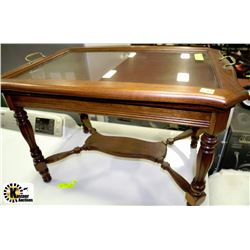 ESTATE WOOD TRAY TOP TABLE
