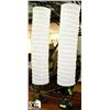 Image 1 : TWO WHITE/BLACK FLOOR LAMPS W/FOOT