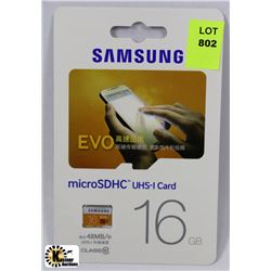 SAMSUNG 16 MICRO SDHC CARD
