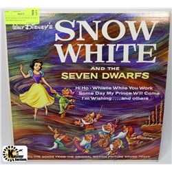 WALT DISNEY SNOW WHITE & THE 7 DWARFS ORIGINAL LP