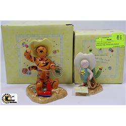 2-ROYAL DOULTON WINNIE-THE-POOH FIGURINES