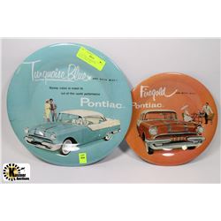 LOT OF TWO 1956 PONTIAC COLLECTOR PLATES