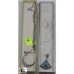 PAIR OF FASHION NECKLACES