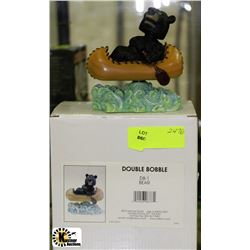 DOUBLE BOBBLE BEAR ORNAMENT