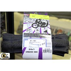 NEW 24 X 1 KEVLAR BIKE TIRE X2