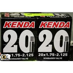 PK OF 2 NEW KENDA 20" BIKE TUBES