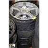 Image 1 : SET OF FOUR DELINTE THUNDER D7 TIRES ON RTX RIMS