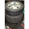 Image 1 : LOT OF 4-15" ALL SEASON TIRES COMES W/ ALLOY RIMS