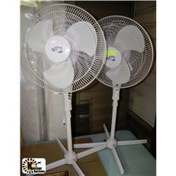 PAIR OF STAND UP HAMPTON BAY PEDESTAL FANS