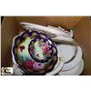 Image 1 : ESTATE BOX OF CHINA AND HANDPAINTED BOWLS