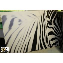 CANVAS ZEBRA PICTURE - SIZE: 46.5"L X 30.5"H