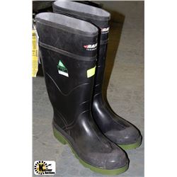 NEW BAFFIN MENS SIZE 11 STEEL TOE RUBBER BOOTS