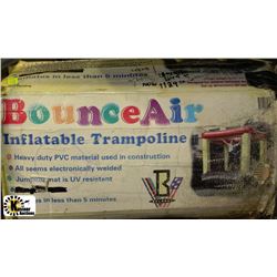 NEW INFLATABLE TRAMPOLINE (BOX IS DAMAGED ONLY)