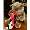 Image 1 : PLASTC RADIO FLYER TRICYCLE WITH PLUSH BEAR